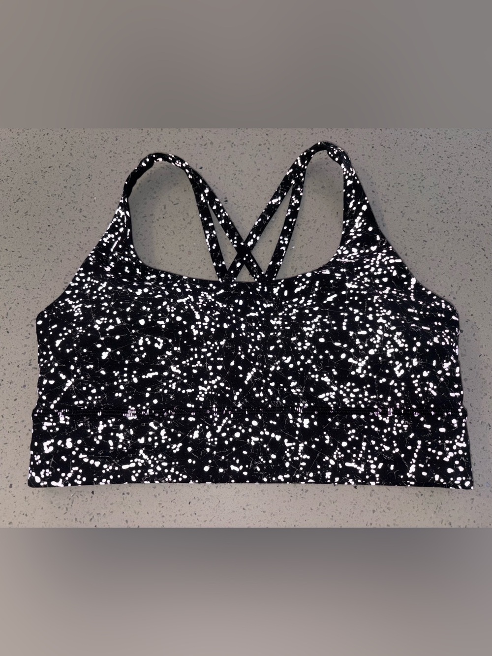 Lululemon Athletica Energy Bra Long-Line  *Reflective, Medium Support / size 10